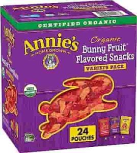 Annie's Organic Bunny Fruit Snacks, Gluten Free, Variety Pack, 24 Pouches