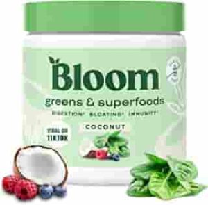 Bloom Nutrition Super Greens Powder Smoothie & Juice Mix - Probiotics for Digestive Health & Bloating Relief for Women