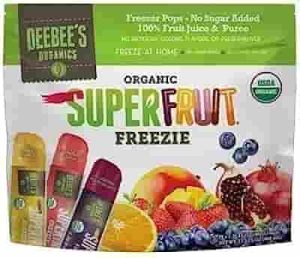 Deebee's Organics Superfruit Freezies, 1.35 Fl Oz, Pack of 35