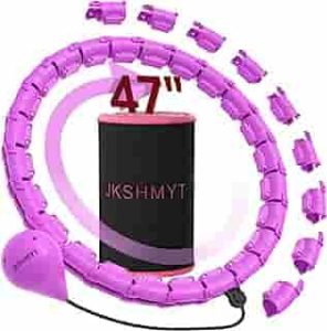 JKSHMYT Smart Weighted Fit Hoop Plus Size for Adults Weight Loss, Hula Circle-2 in 1 Infinity Fitness Hoop