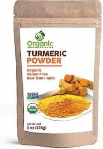 Organic Turmeric Root Powder 8oz or 16 oz (1 lbs) Lab Tested for Heavy Metal and Purity, Resealable Kraft Bag, Non-GMO, Curcumin Powder