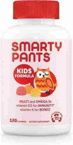 SmartyPants Kids Formula Daily Gummy Multivitamin Vitamin C, D3, and Zinc for Immunity, Gluten Free