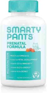 SmartyPants Prenatal Vitamins for Women with DHA and Folate - Daily Gummy Multivitamin Vitamin C, B12, D3